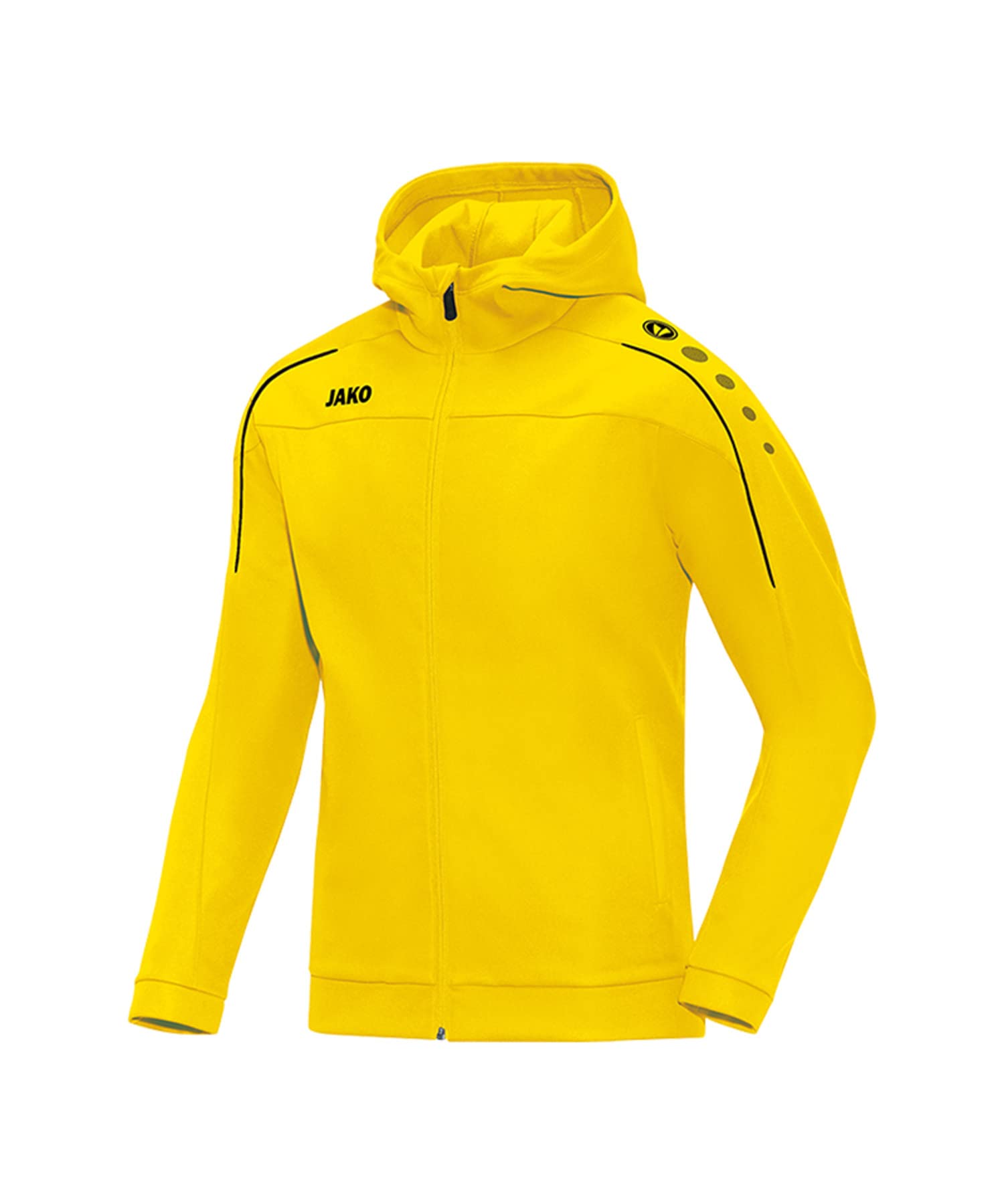 JAKO Children's Classico Hooded Jacket, Lemon, 164 (EU)