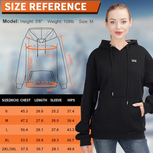 Vokora RPS-028 Heated Hoodie For Men And Women With 7.4V 10000 Mah Rechargeable Battery Pack thumb #4