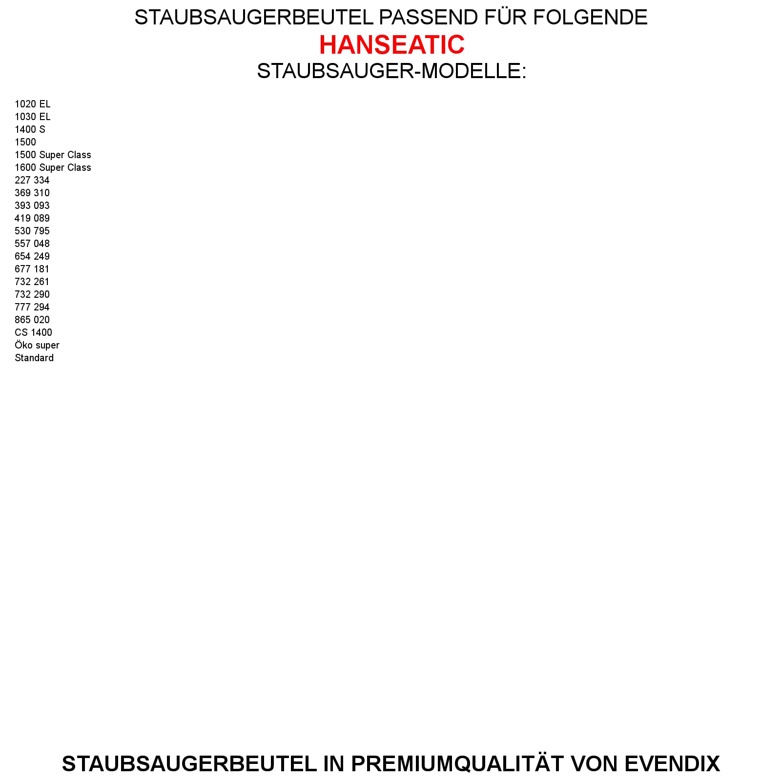 10 Sacchetti Per Aspirapolvere Compatibili HANSEATIC CS 1400 - Con 2 Filtri Micro E 2 Filtri Motore - Come Swirl Z110 - 2