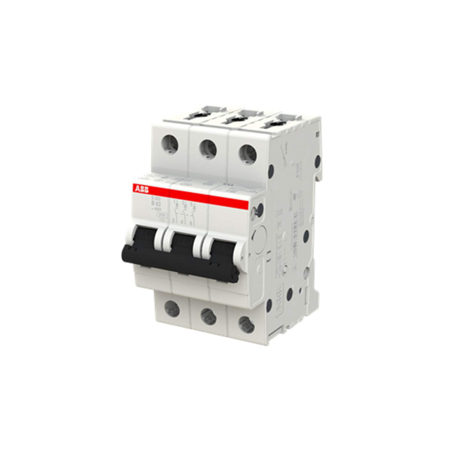 ABB S203 B63 Automatikschalter 6KA 3P, weiß & 2609696 S203-B16 Sicherungsautomat, 16A