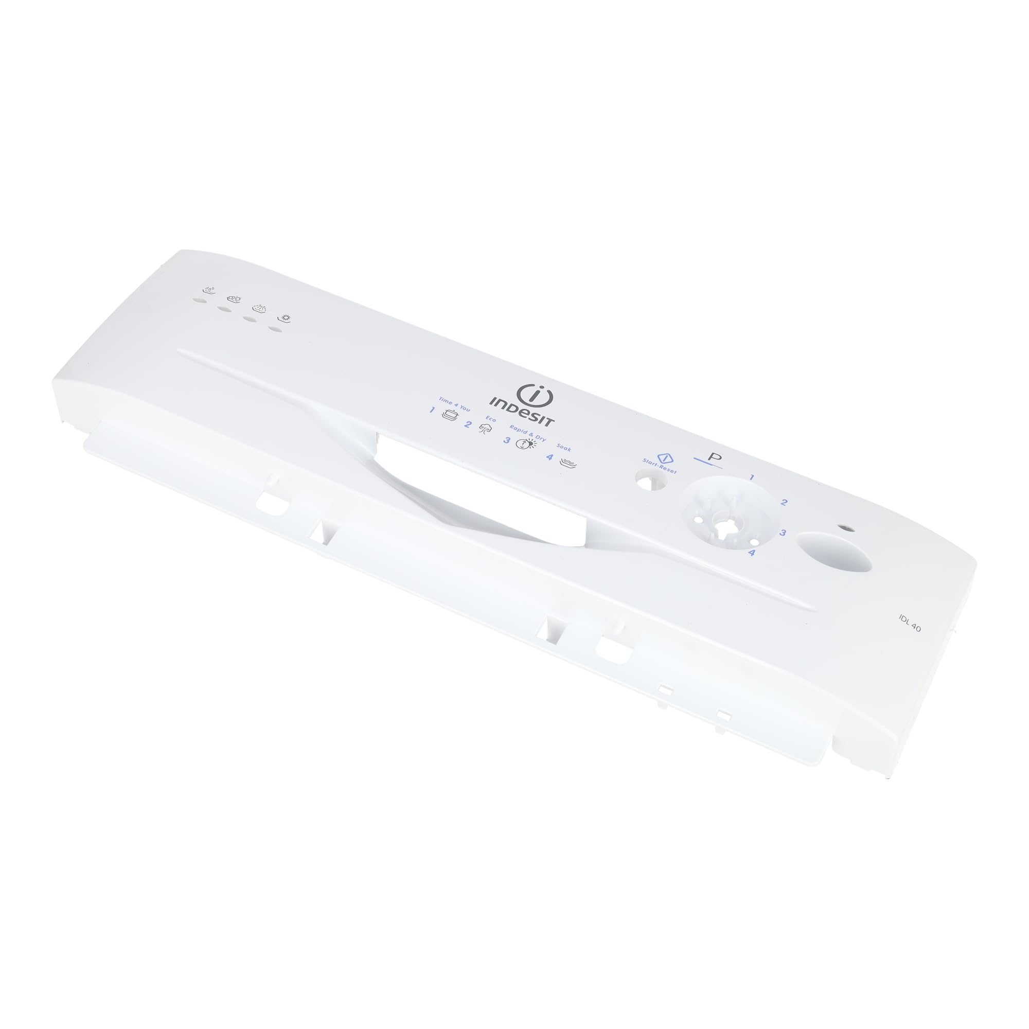sparefixd Apto para Indesit IDL40UK.C - Kit de consola de panel de control frontal para lavavajillas