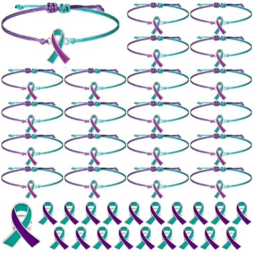 40 Pcs Suicide Awareness Items 20 Suicide Awareness Bracelets Suicide Prevention Pins Suicide Prevention Bracelet Suicide Awareness Pins for Women Men Mental Health Charity Campaign Supplies