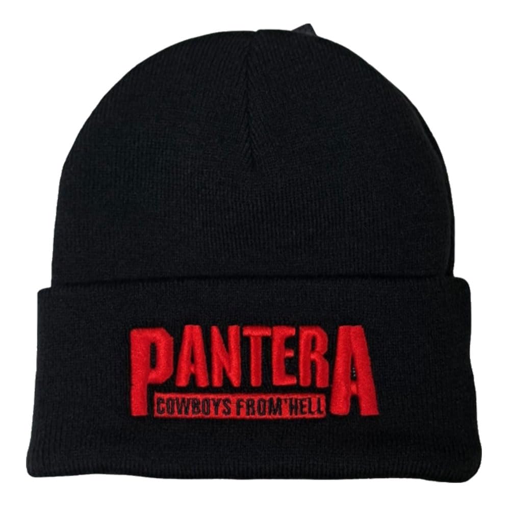 Amplified Men's Black Pantera Cowboys From Hell Beanie Hat One Size