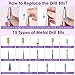 HOMEASY Electric Nail Drill, 40000RPM Professional E-Filer Rechargeable with 15 Drill Bits, Portable Nail File Electric Nail Filer for Acrylic Nails Gel Polishing Removing for Salon Home (Purple)