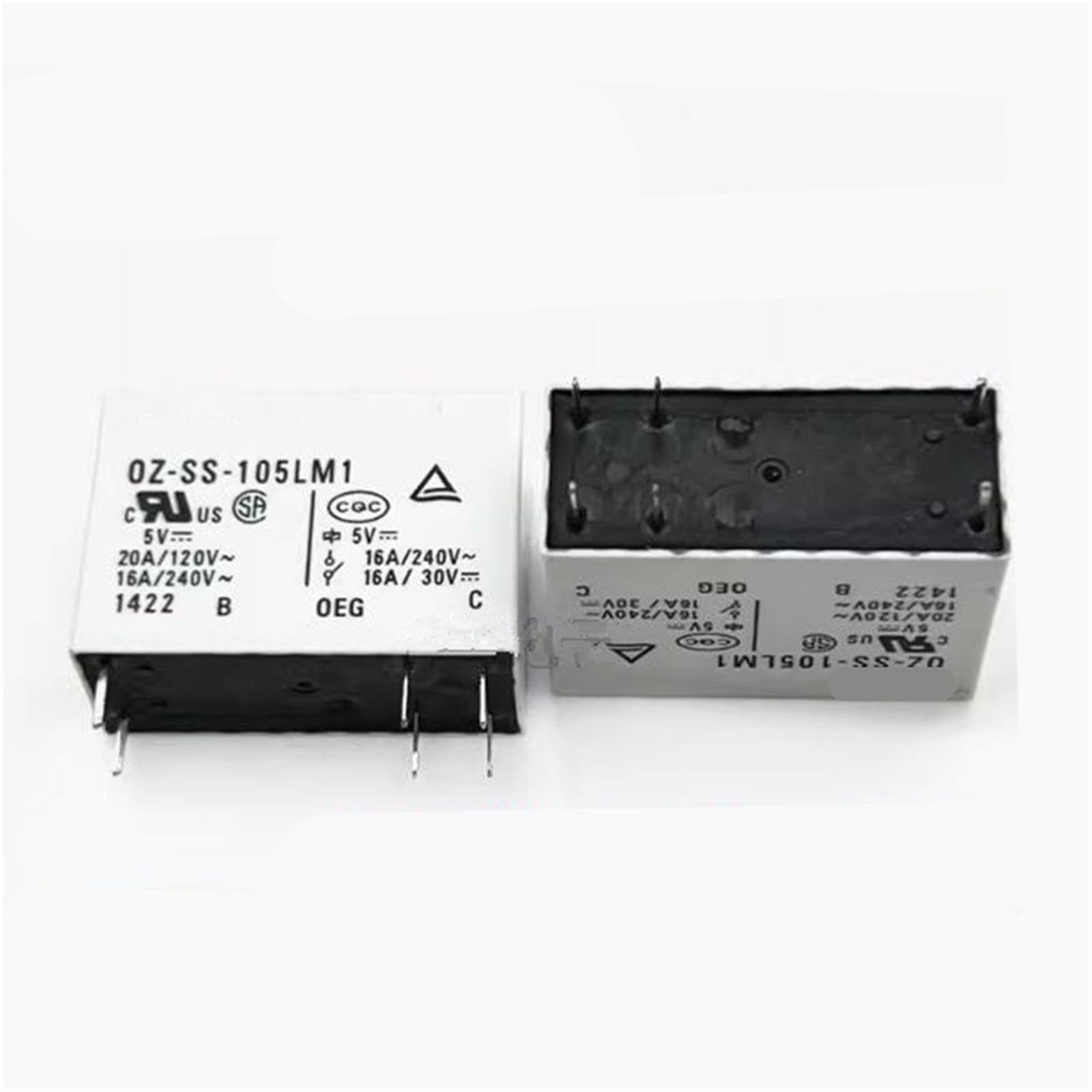 Relais 6 broches OZ-SS-105LM1 5V commande domotique 16A - 2