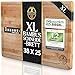 Produktbild Deer & Oak Schneidebrett Holz  Extra Großes Bambusbrett 38x25x2cm, Vorgeölt & Wasserabweisend, Messerfreundliches Küchenbrett für Fleisch, Gemüse & Brot