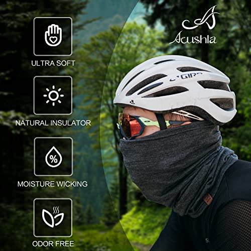 1. ACUSHLA Merino Wool Neck Gaiter Scarf for Men & Women
2. ACUSHLA Merino Wool Blanket for All Seasons