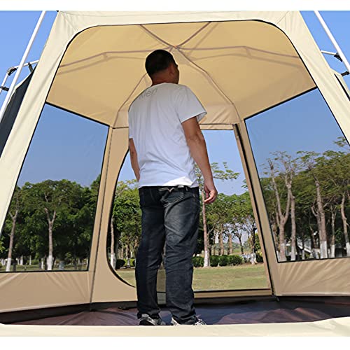Carpa automática para 3-4 personas con porche y doble capa miniatura 5