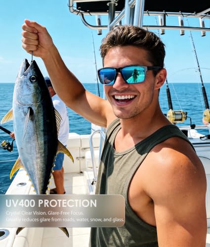 Image of KALIYADI Sports Mens-Sunglasses Women Polarized-Sunglasses-Men: Sun Glasses with UV400 for Driving Running Cycling