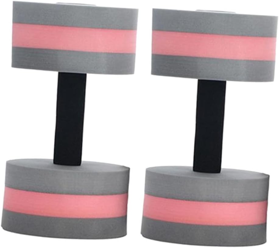 VOSAREA 2pcs EVA Water Dumbbells for Swimming Pool Exercise Lightweight Floating Fitness Weights for Men and Women Low Absorption Aquatic Dumbbell for Yoga and Water Aerobics