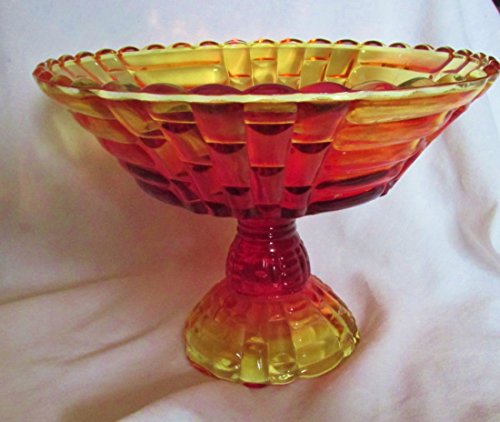 Jeanette Depression Amberina Loiisa Compote Fruit Bowl