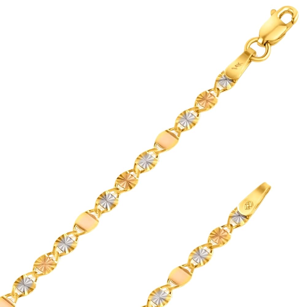 [LLOYD] 韓国アクセ☆14K Gold☆L Diamond Cutting Necklace ITALIAN FASHIONS14K Solid Real Yellow Gold 2.0 MM Italian