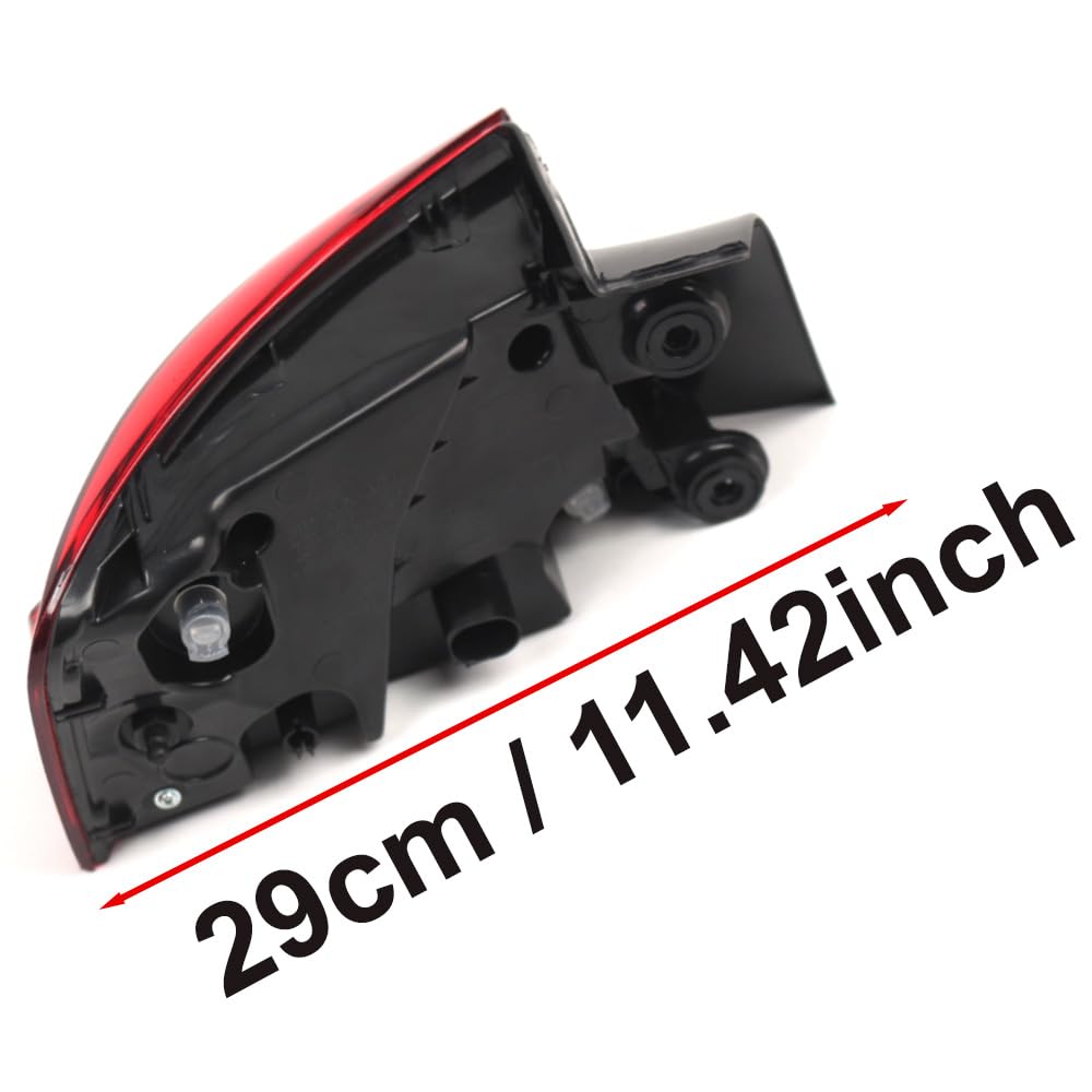 Riloer Luce per rimorchio a LED, set di luci per rimorchio con indicatore di direzione e luce di stop, compatibile con Audi A6 C7 Berlina (facelift) 2015-2018, destra