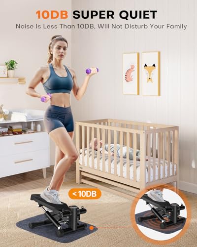 image for VitalLeap Steppers for Exercise at Home, Adjustable Pedal Height Stair