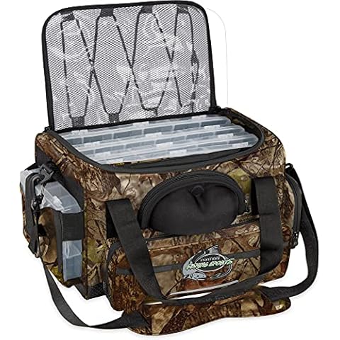 XXL Angeltasche mit 5 Köderboxen Wasserdichte Angelbox Allzwecktasche Karpfentasche Tackle Bag Angel-Zubehörtasche Cover