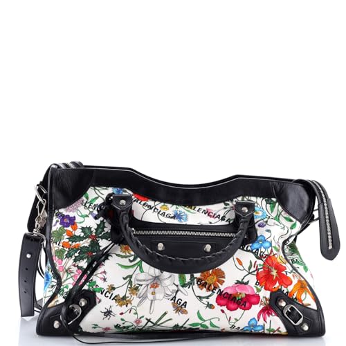 Gucci x Balenciaga Neo Classic City Bag Flora Canvas Medium