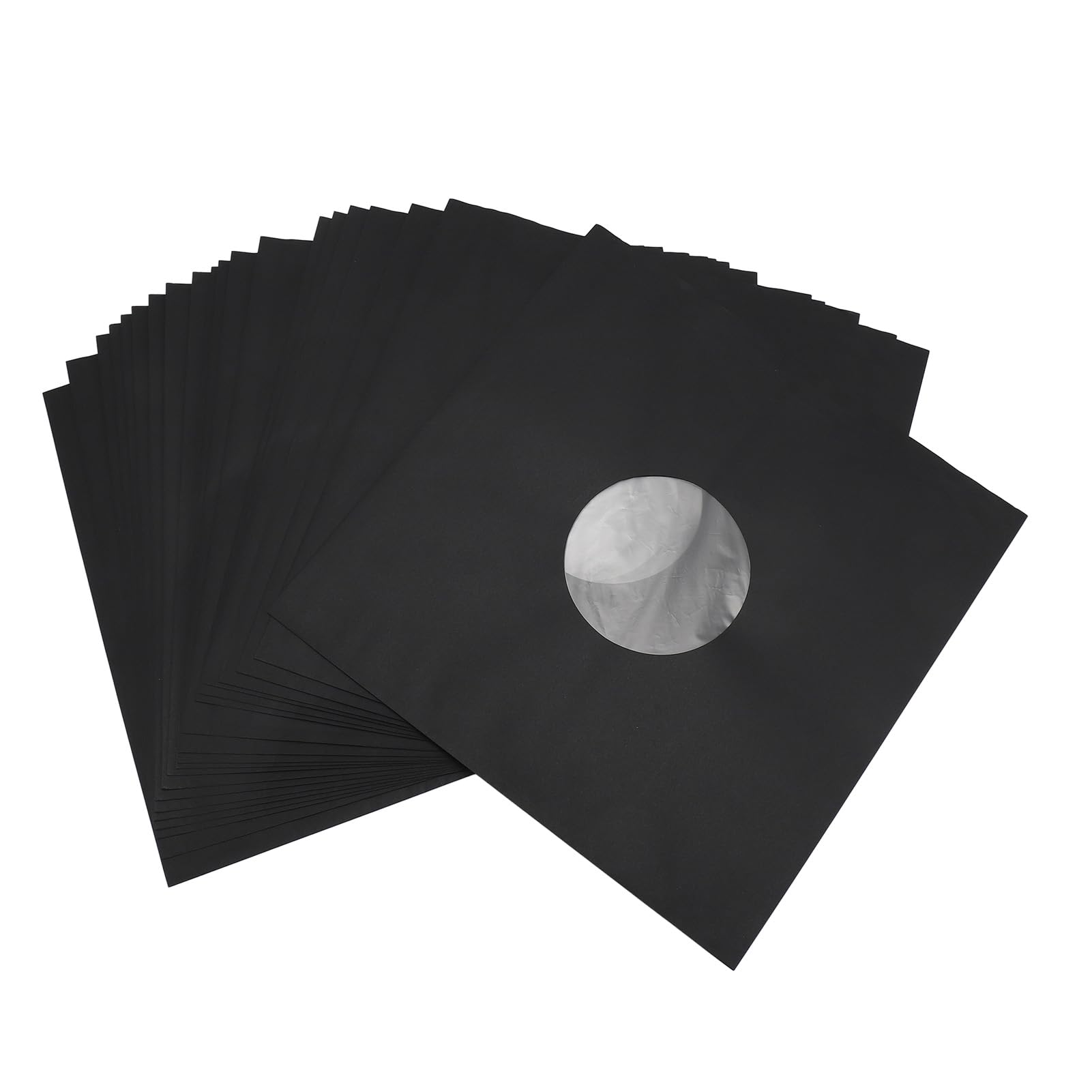 20 Sztuk Grubych Kartonowych Okładek Płyt, 12-calowe Okładki na Płyty, Okładki na Płyty Winylowe o Gramaturze 350 G/m2 z Otworem, Puste Matowe Okładki Albumów do Przechowywania