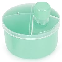 Vista 11 de Accmor Dispensador de fórmula sobre la marcha, contenedor giratorio de fórmula de cuatro compartimentos antiderrames, contenedor de almacenamiento