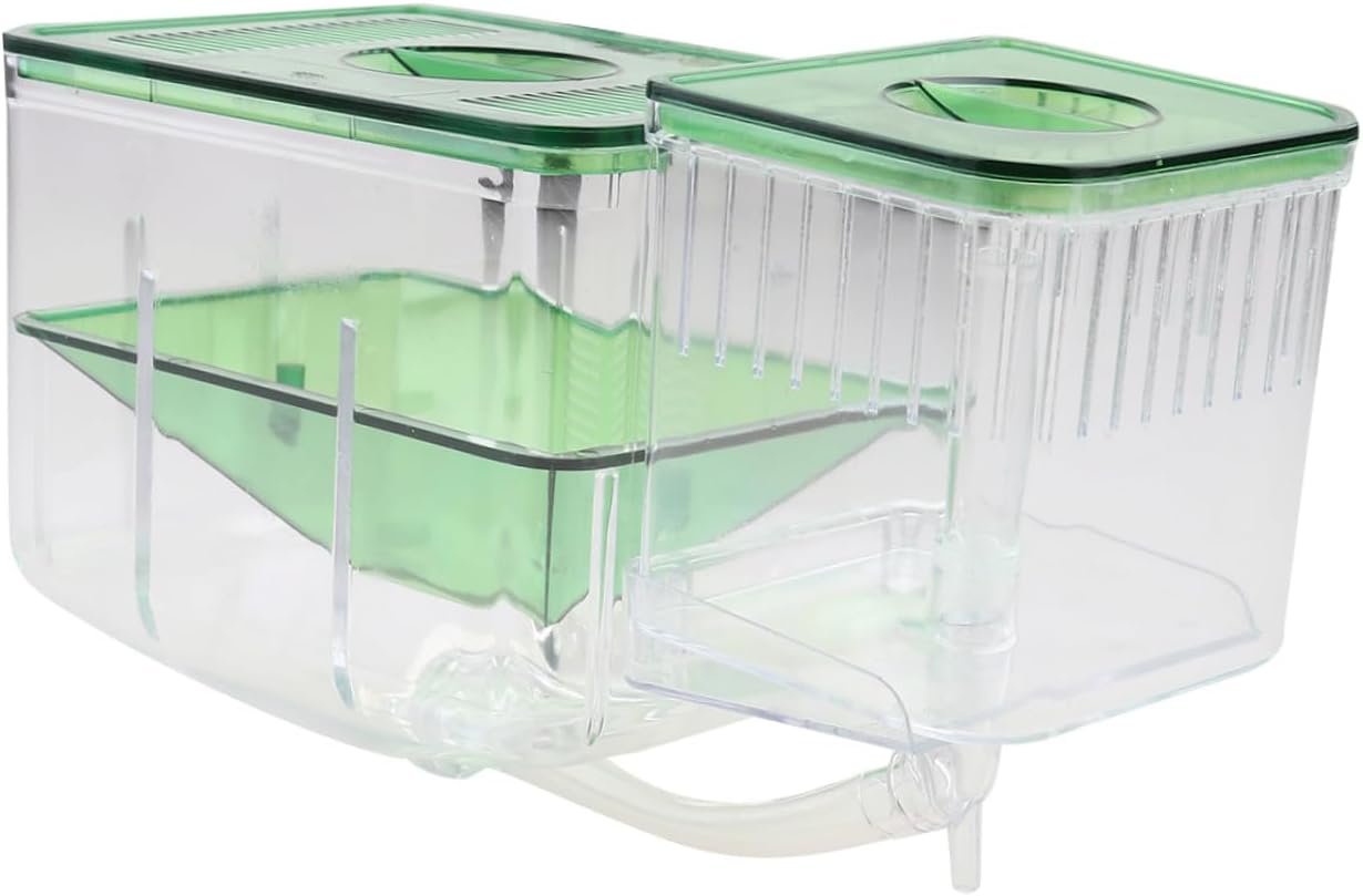 Abaodam Box Box Breeding Tank for Aquarium Isolated Breeding Tank Marine Fish Tank Aquarium Live Plants Aquaponics Growing System Fish Tank Fish Bowls for Starter Fish Incubator Green