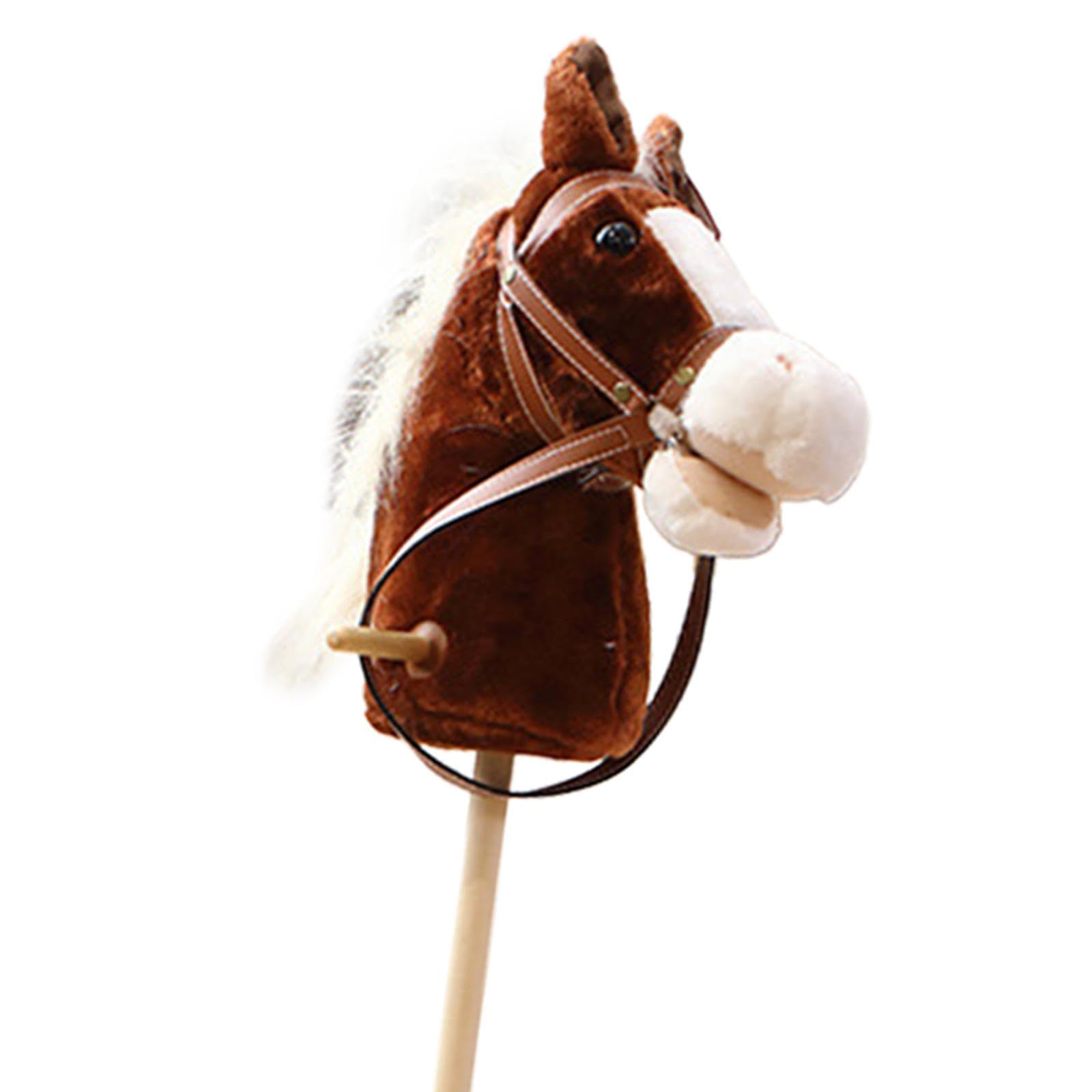 Amazon | スティックホース乗馬おもちゃ趣味の馬、棒に乗った馬、頑丈 