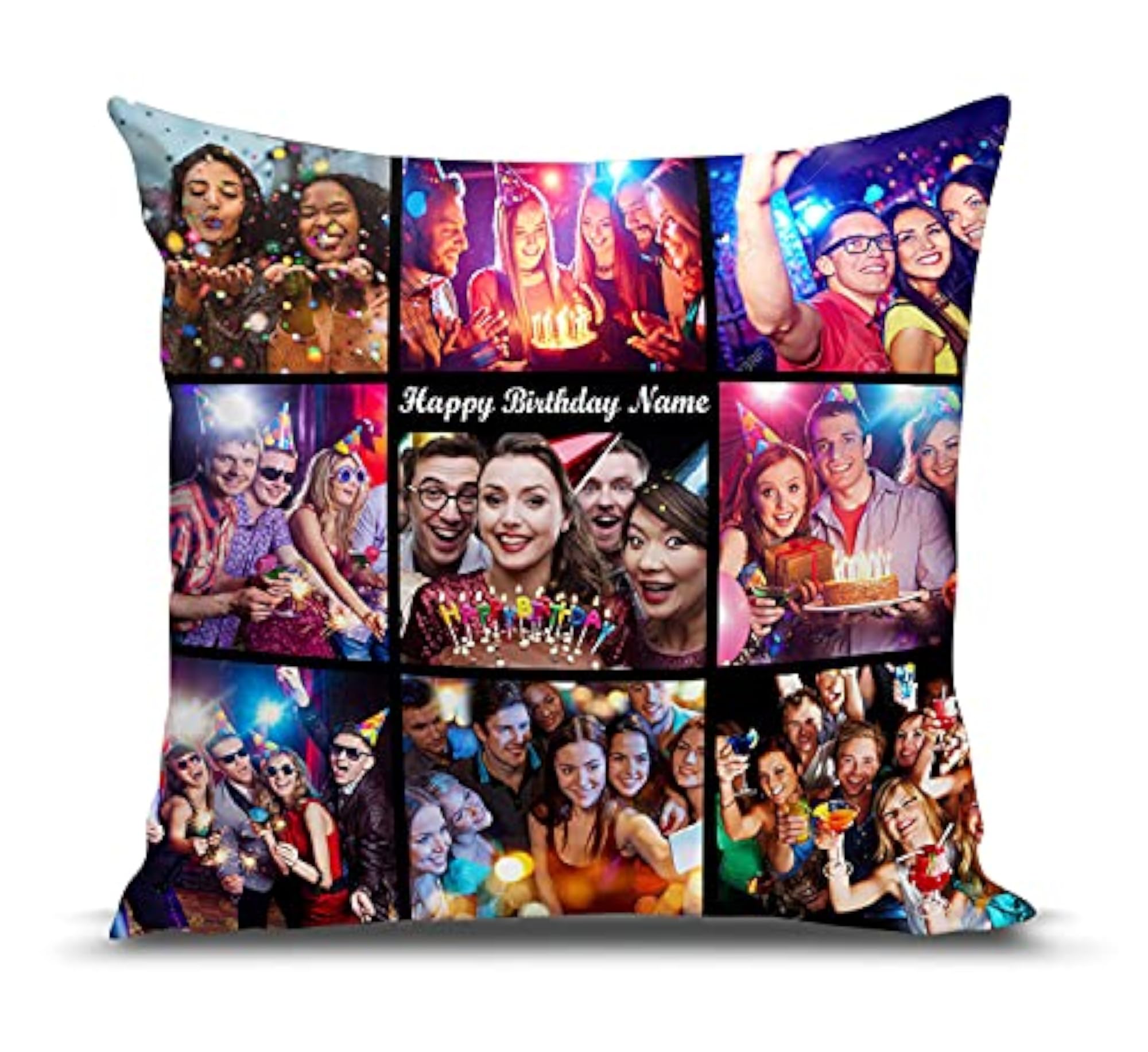 Polyester Photo Cushion for Gift on Birthdays, 12x12In