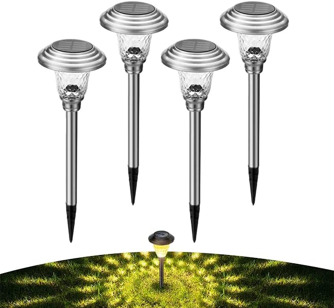 hardoll Solar Lights for Garden LED Motion Sensor Outdoor Security Lamp