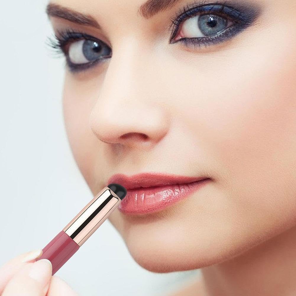 Pennello per Trucco in Silicone - Applicatore per Labbra Con Coperchio, Strumento di Bellezza Coreano