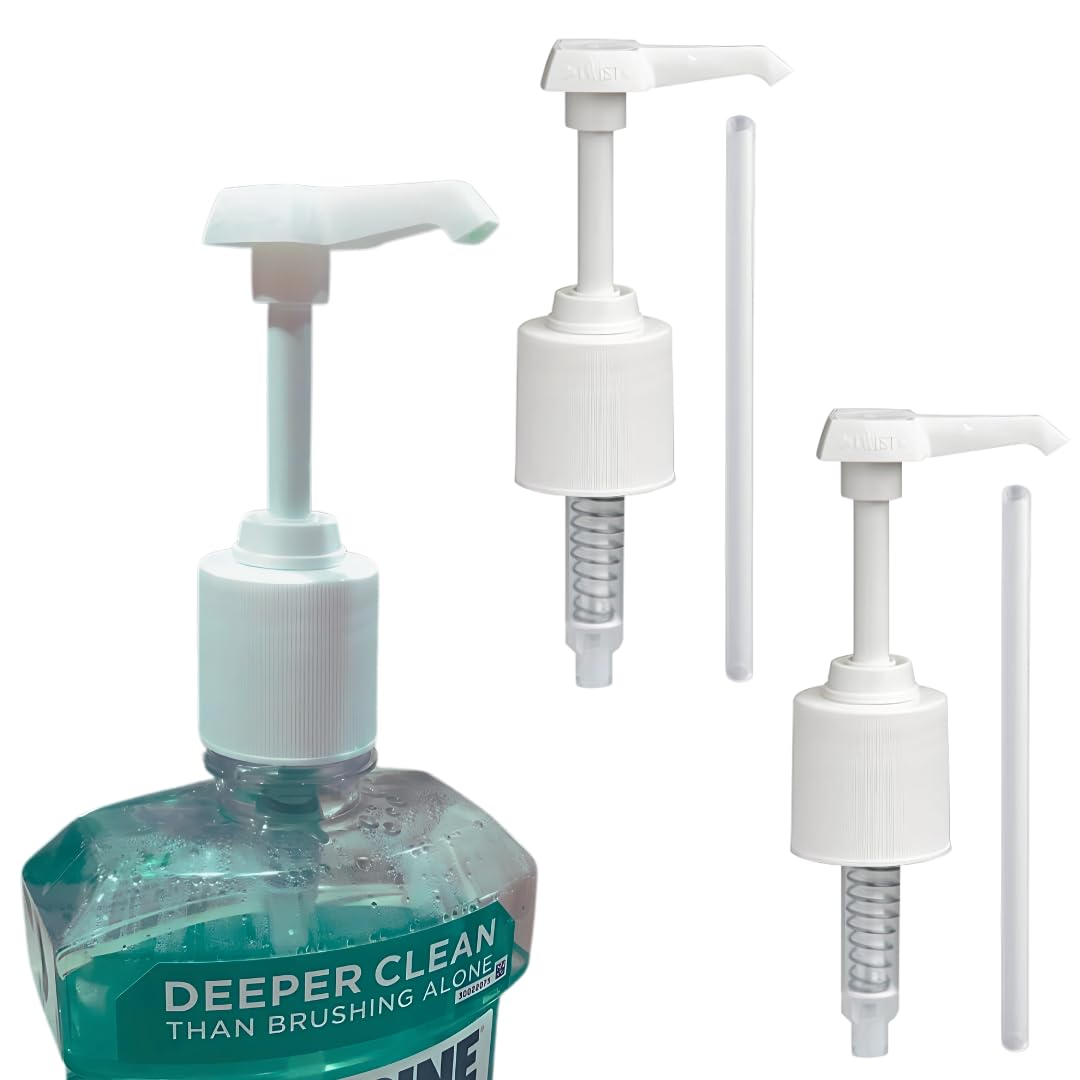 Amazon.com: 2-Pack Mouthwash Dispenser Pumps Compatible with 1 to