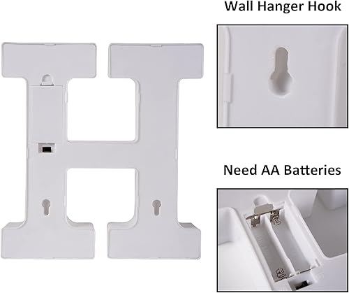 Miniatura 5 de Letrero de letras con luces LED de marquesina de 155 bombillas (tamaño grande)