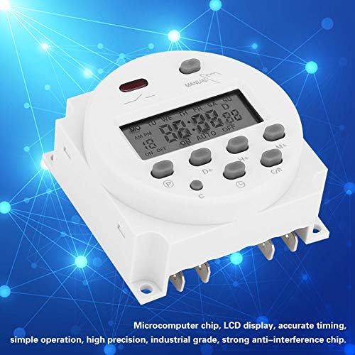 CN101A DC12V LCD Digital Time switch Microcomputer Control Power Timer Relay Switch 220v-240/50-60hz