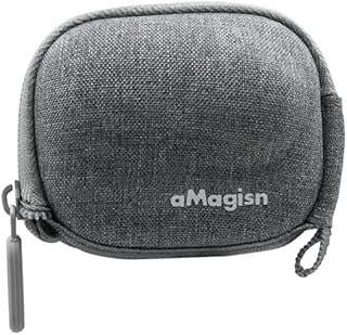 NORMICHIC 360 GO 3 Camera Carrying Bag, Portable Storage Bag, EVA Fleece Lined Hard Case Compatible with Insta360 GO3 Action Camera (Grey)