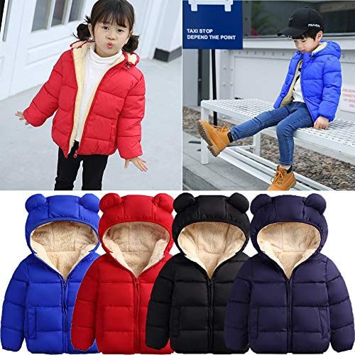 Winter Coats for Toddler Kids Baby Boys Girls Padded Light Puffer Jacket Outerwear Infant Down Jacket with Hoods3
