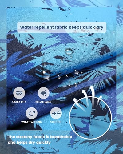 Image of maamgic Mens 5 Inch Stretch Swimming Shorts Compression Liner Swim Trunks Swimwear Bathing Suits Beach Wear Swim Suits