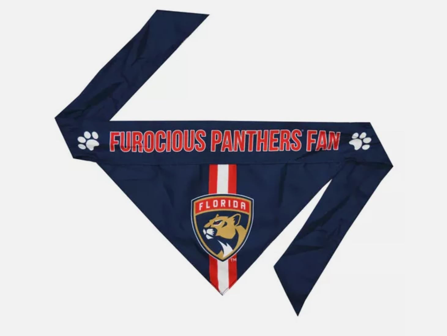 Littlearth Unisex-Adult NHL Florida Panthers Pet Bandana, Team Color, Small