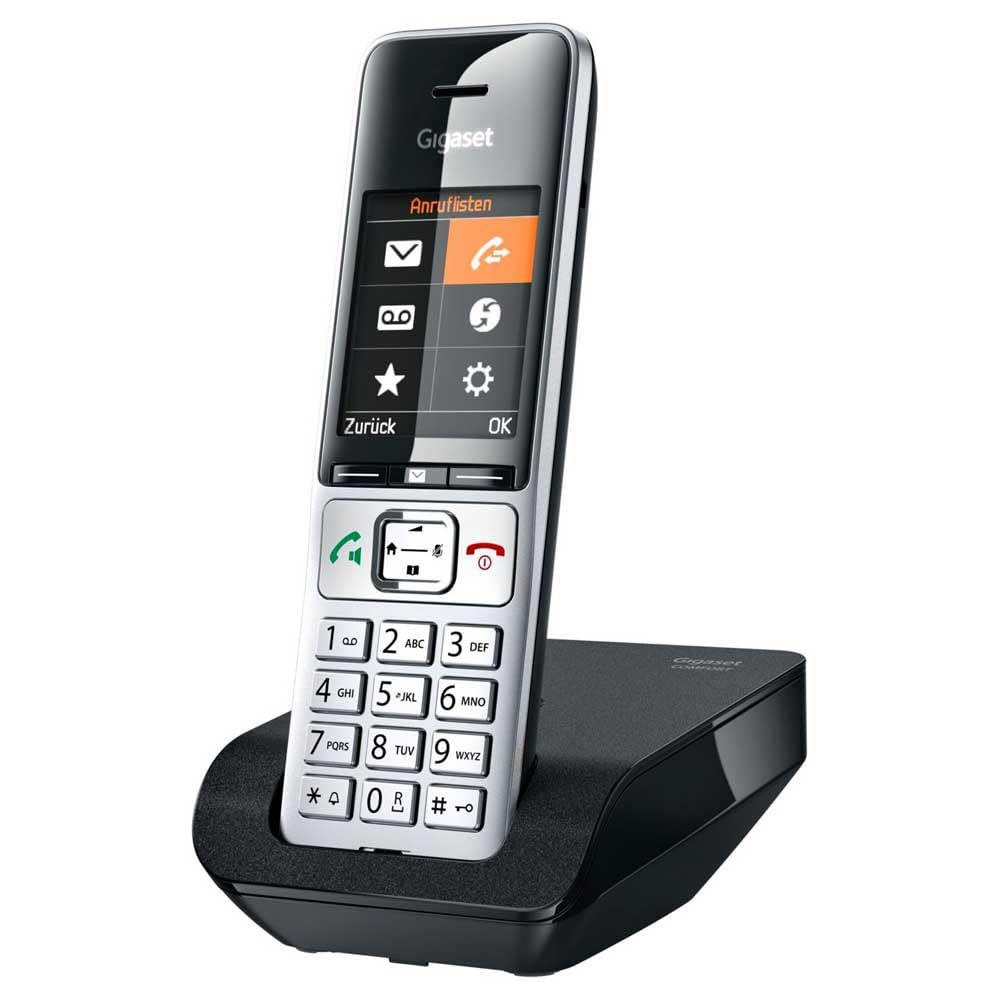 Gigaset Comfort 500 analoges Telefon, Silber/schwarz