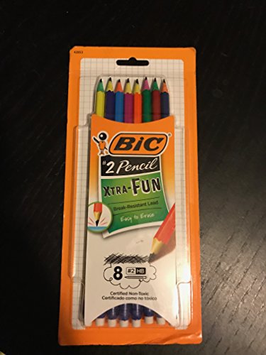 BIC Xtra-Fun Graphite Pencil, #2 HB, 8-Count