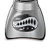 Oster Classic Series 16-Speed Blender with Food Chopper & 5-Cup Glass Jar, Countertop Kitchen Blender, Brushed Nickel
