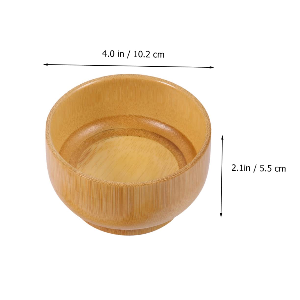 3Pcs Bamboo Face Mask Mixing Bowl Set with Brush and Spoon image 2