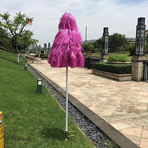 Parasols en paille de plage extérieurs pliants pour piscine - 5