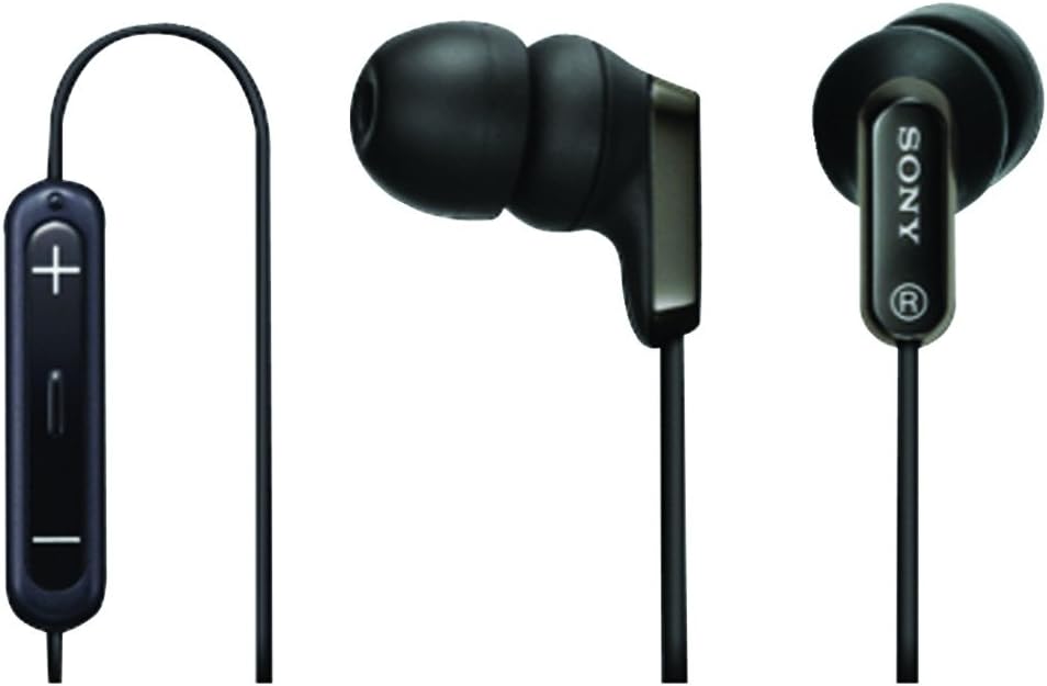 Sony MDREX38iP/BLK EX Earbud with iPod Remote Control - Black