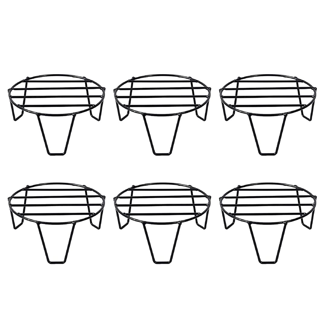 TrustBasket Eclips Stand for Plants (Set of 6) | Premium planter stand for Home Garden | Flower pot stand | gamla stand for plants