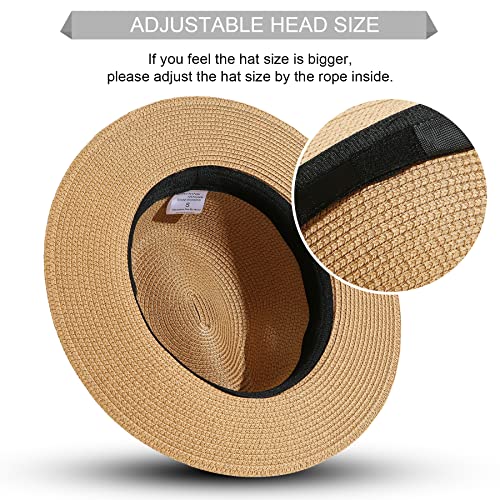 image for Lanzom Summer Beach Sun Hats for Men Women Foldable Floppy Travel Pack
