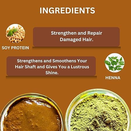 I.ba Henna Based Hair Colour, Medium Brown, No Ammonia, No Sulfates, 100% Even Coverage