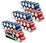 Master Your Space – Sort out the clutter with our can organizer for pantry that’s custom-fit for standard 12 oz cans. These soda can storage bins stack up to 3–5 layers making them an optimal kitchen storage essential. Space Saver – With outer dimens...