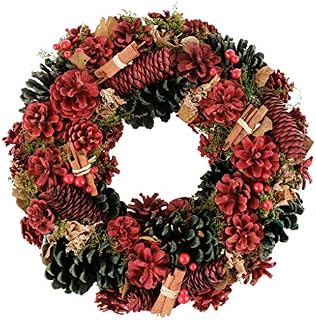 Triple Tea Light Candle Holder Jar Pine Cone Christmas Winter Table Centrepiece Décor