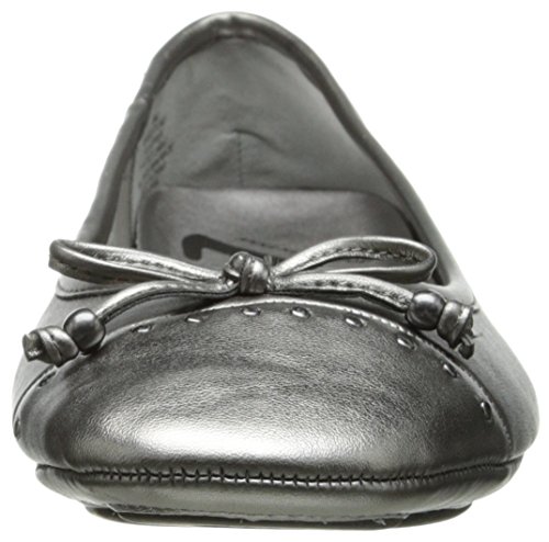 Anne Klein Sport Women's Buttons Synthetic Ballet Flat, Ivory, 10 M US - Image 3