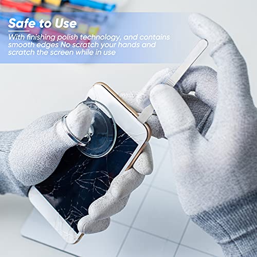 8 Pieces Opening Pry Repair Tools Stainless Steel Mini Crowbar Flat Bar Small Pry Bar Flat Head Metal Pry Tool For Repairing Phone Tablet Lcd Screens #TOP3