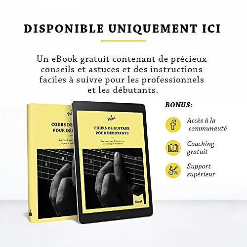 Capo pour guitare + 3 médiators + eBook gratuit Capo robuste pour guitare – Guitare occidentale, guitare acoustique… - Les Beatles, Paul McCartney, John Lennon, RIngo Starr, George Harrison Capo pour guitare + 3 médiators + eBook gratuit Capo robuste pour guitare - Guitare occidentale, guitare acoustique… – Image 4