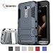Zenfone 2E Case, Asus Zenfone 2E Case, Aomax [Dual layer] Hybrid Slim Fit Protective With Kick-Stand Shock Absorption Protection For Asus ZenFone 2E (GTX Metal Slate)