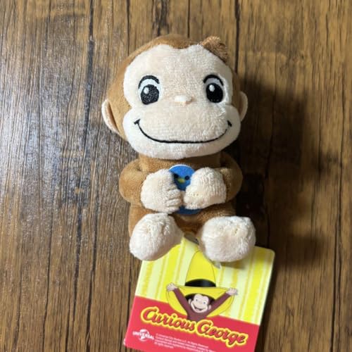 おさるのジョージ ぽってりマスコット ぽかぽか陽気におでかけ